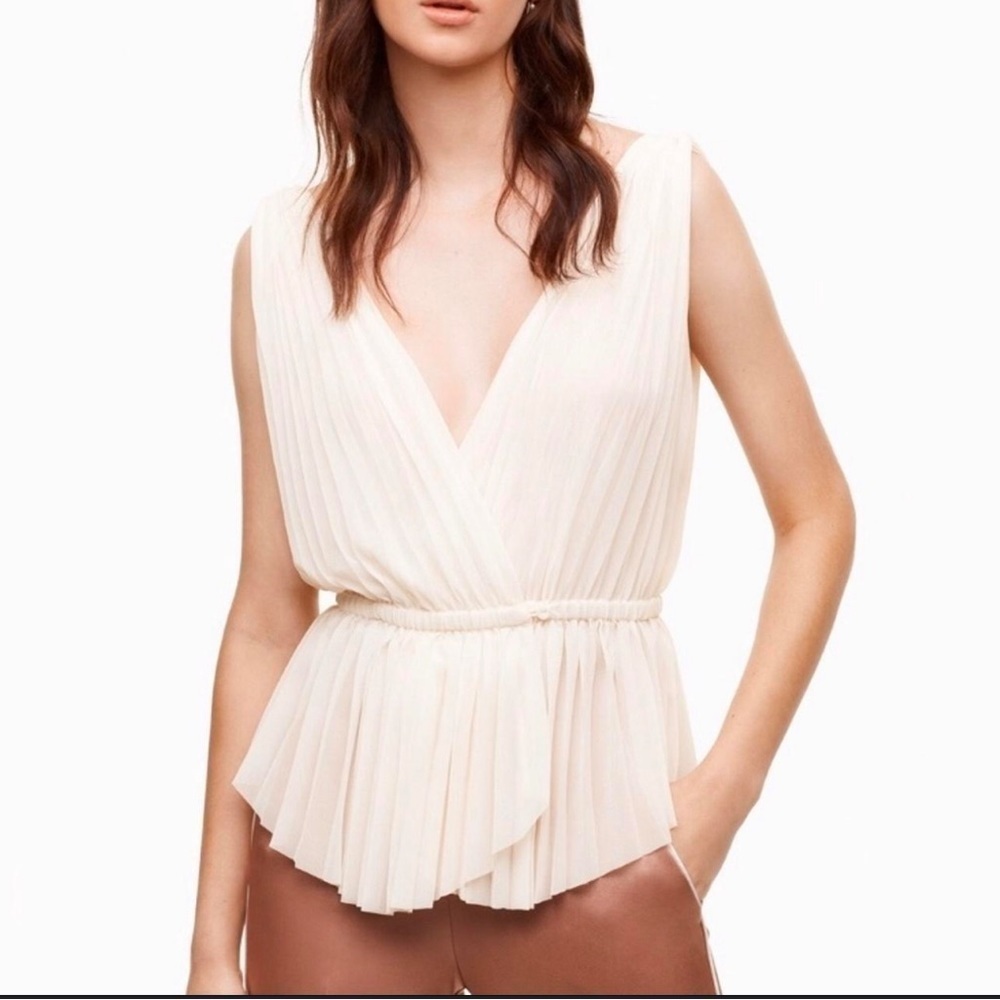 Wilfred pleated top. Beautiful and elegant, with lots of stretch.